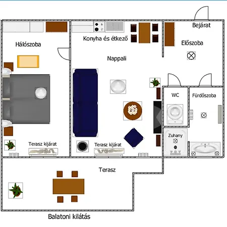 Aranymandula アパート バラトンアカリ